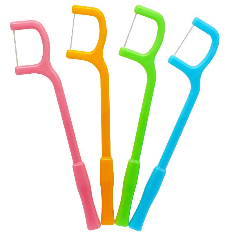 akachan honpo - 色彩繽紛幼童用牙線棒3歲～-30入