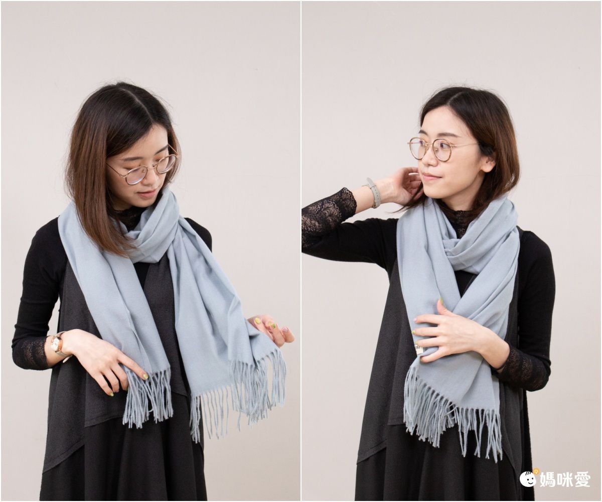 編媽精選 - 仿羊絨流蘇圍巾-薑黃色 (65x180cm)