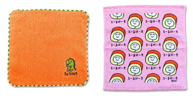 日本 OKUTANI - 童趣插畫小方巾/手帕-鯨魚先生-藍 (20x20cm)