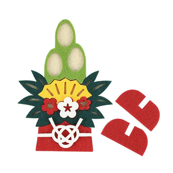 日本代購 - 布製日本新年擺飾-白兔 (W10.6×H8.3×D6.6cm)