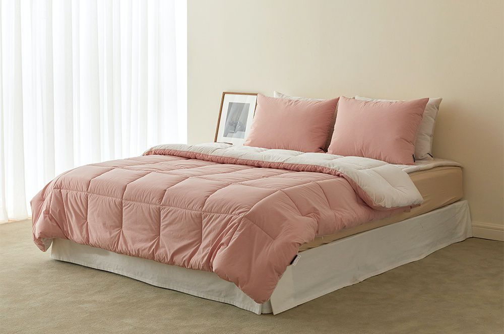 韓國 Maatila - 可水洗刷毛高密度60支棉棉被-玫瑰拿鐵