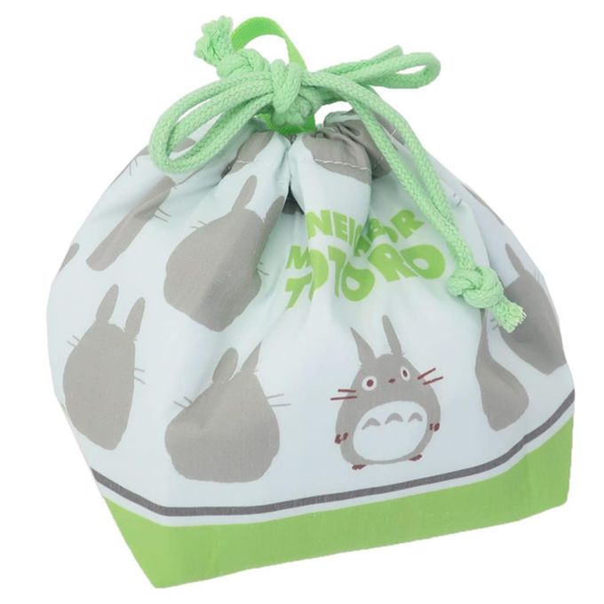 日本千趣會 - 貓巴士刺繡印花束口收納袋-橘 (S(約20×19cm))