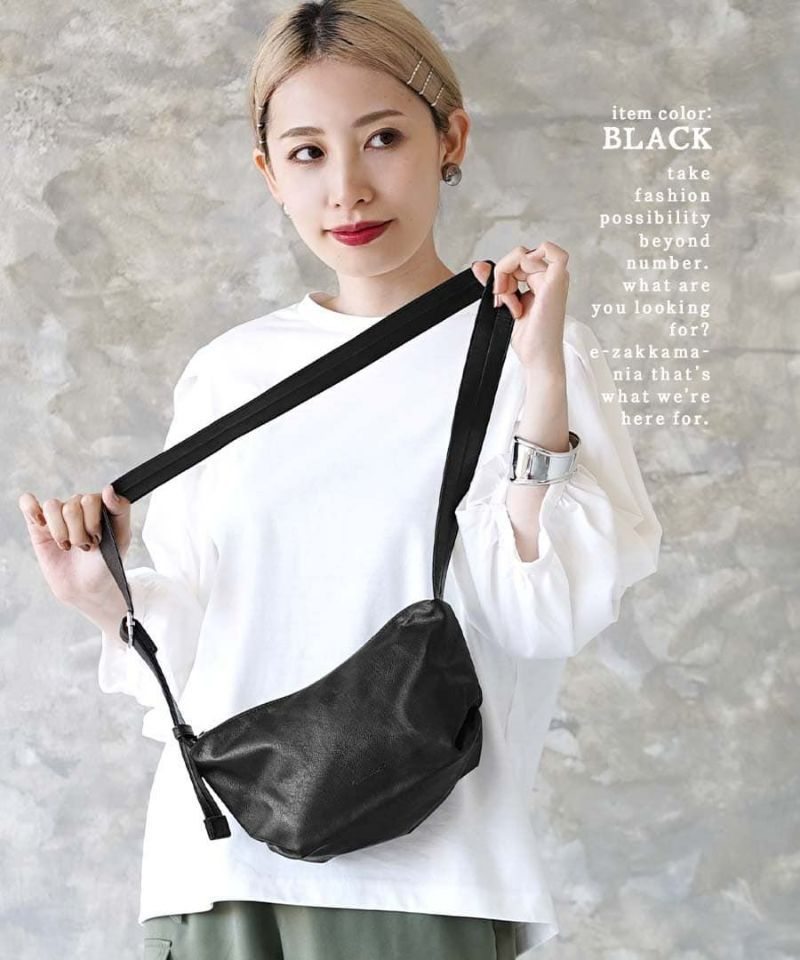 日本 zootie - Legato Largo 迷你皮革肩背小包-酒紅