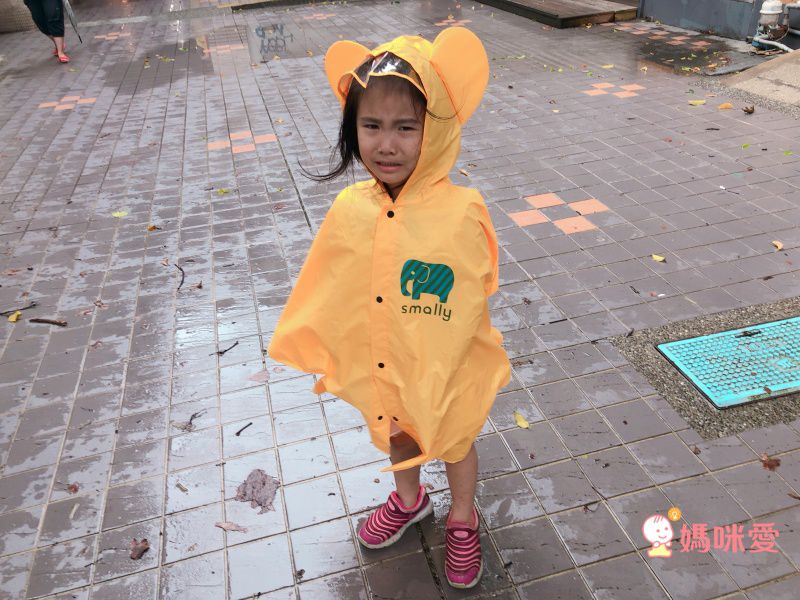 韓國設計 台灣製造 Smally 熊耳斗篷 透氣輕量兒童雨衣