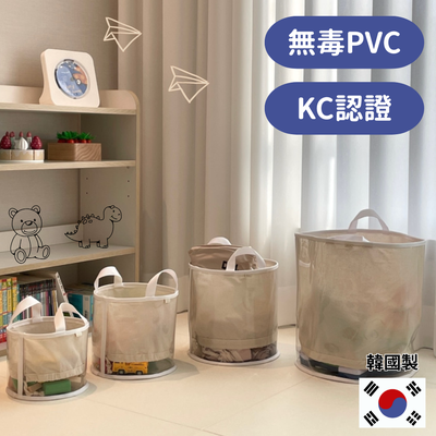 【韓國製 無毒透明收納桶】寶貝玩具、換季衣物＆棉被收納！