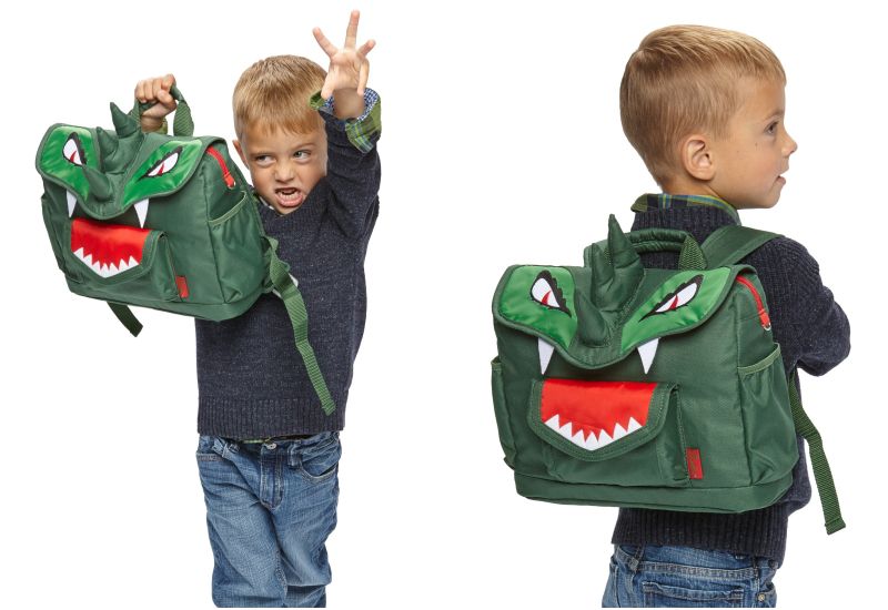 Bixbee - Dino Pack 3D動物童趣系列-英勇綠恐龍小童背包 (32*25*10cm)