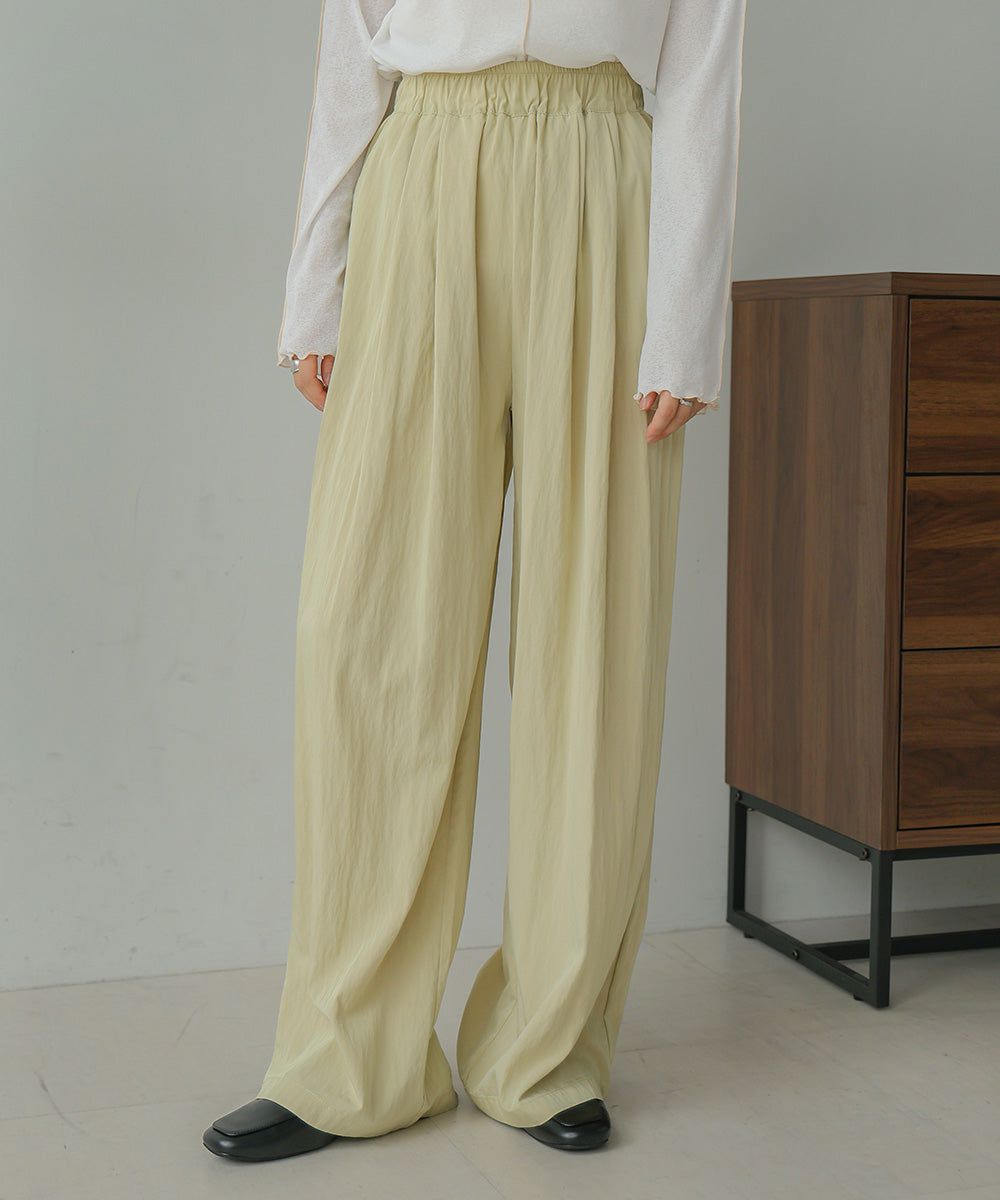 日本 Bab - 時尚美型垂墜感長褲-米杏