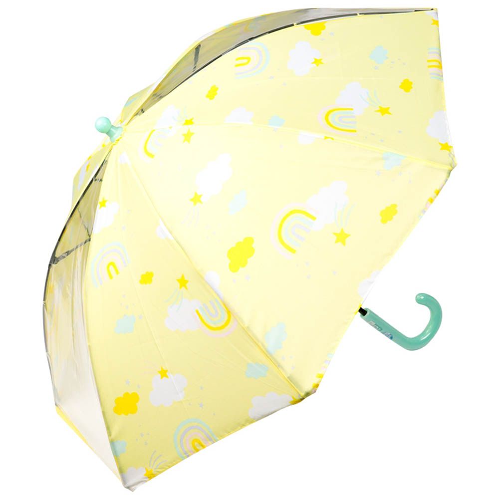 雨傘-圓弧狀傘珠 天空-黃色