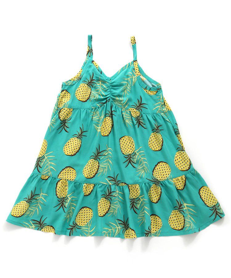 日本 BREEZE - Aloha夏日風格吊帶裙-大白花-海軍藍