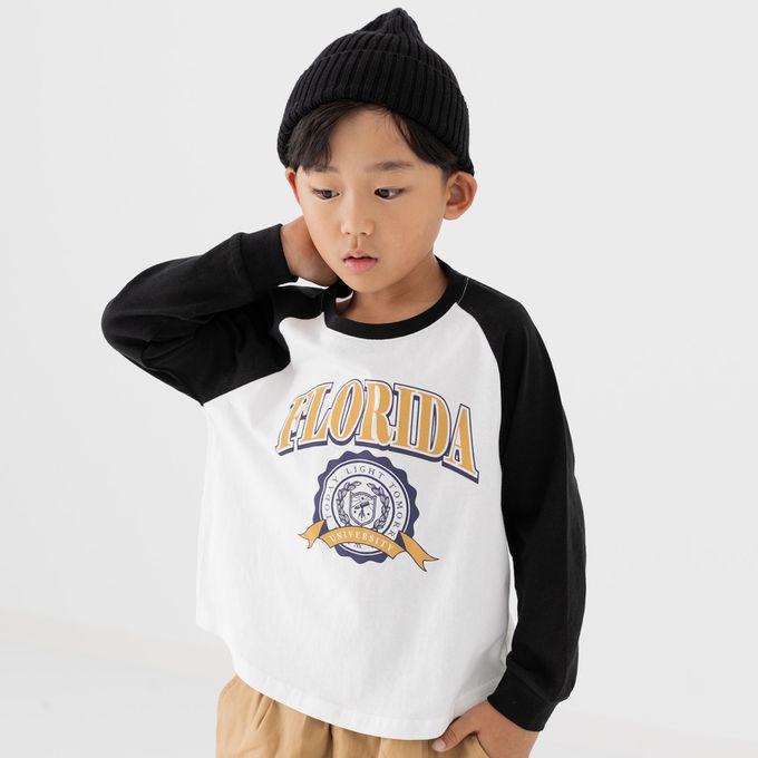 日本 Chil2 - 100%棉 百搭長袖上衣-數字36-黃