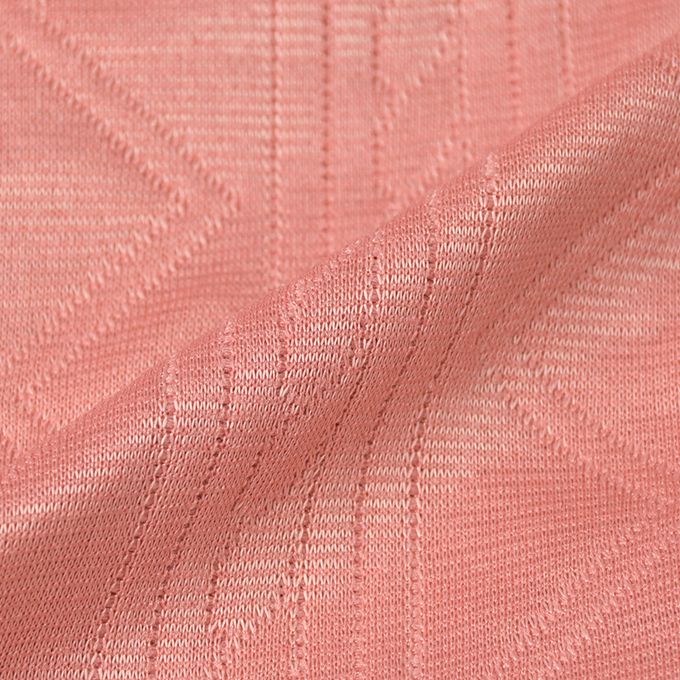 akachan honpo - 長袖鋪棉休閒上衣-下擺蕾絲-粉紅色