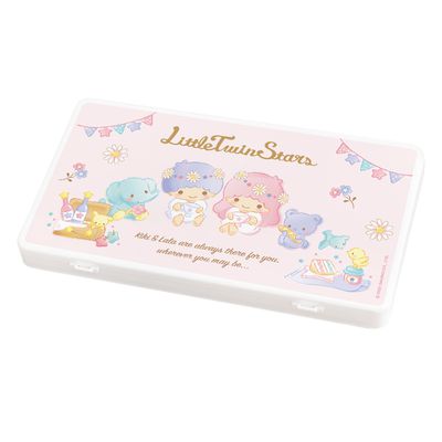 收納王妃 - 三麗鷗Sanrio【野餐雙子星】隨身口罩收納盒 /口罩盒/置物盒/零錢盒/鉛筆盒