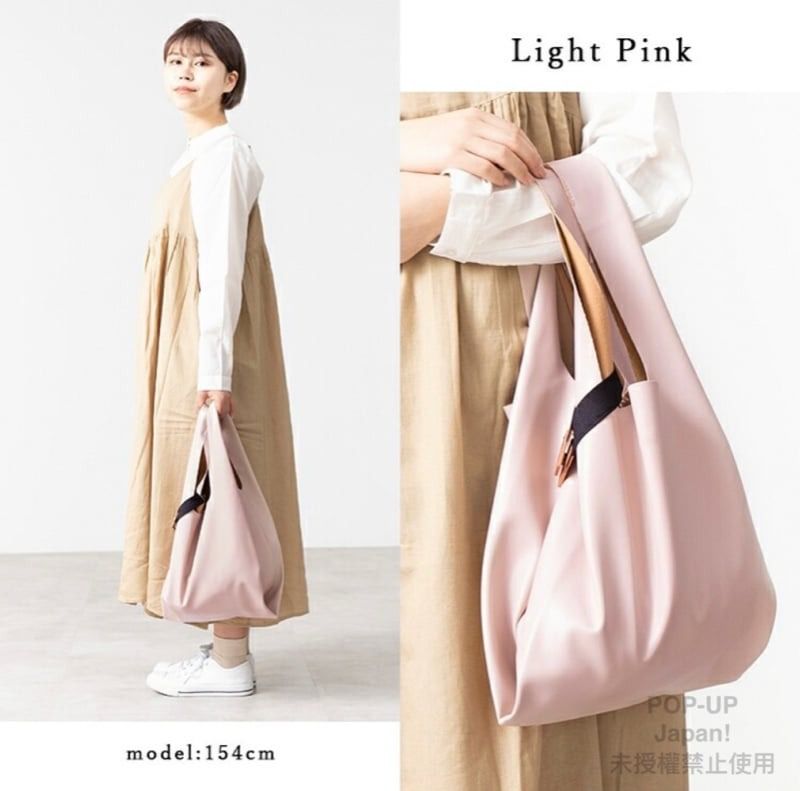 日本 Anello - ALTON超輕量仿皮折疊收納包-銀-170g