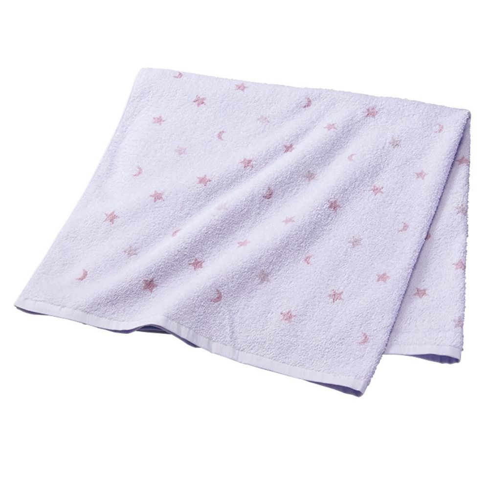 akachan honpo - 軟綿綿浴巾-正方形-紫色 (90×90cm)