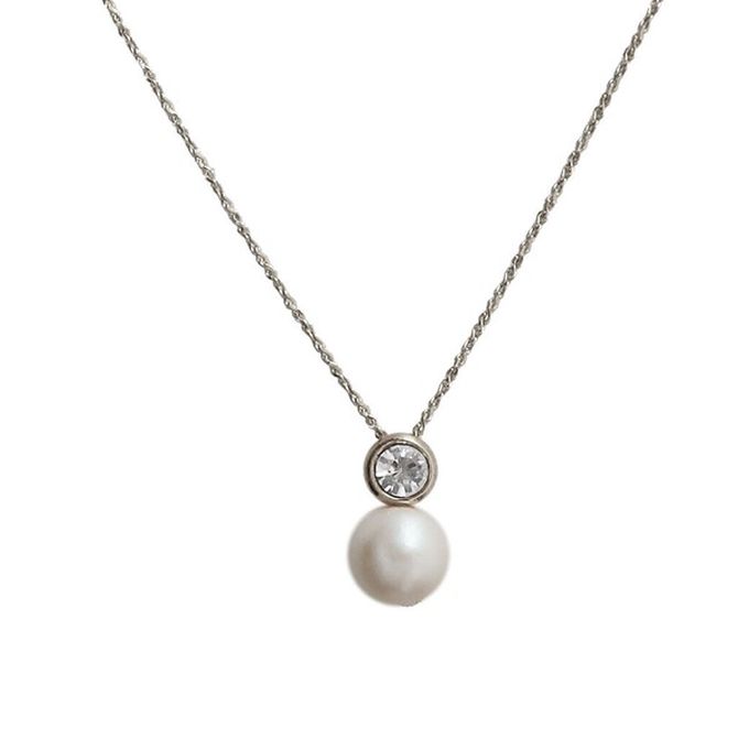 日本 Melody Accessory - 日本製 葫蘆形寶石珍珠疊搭項鍊-金