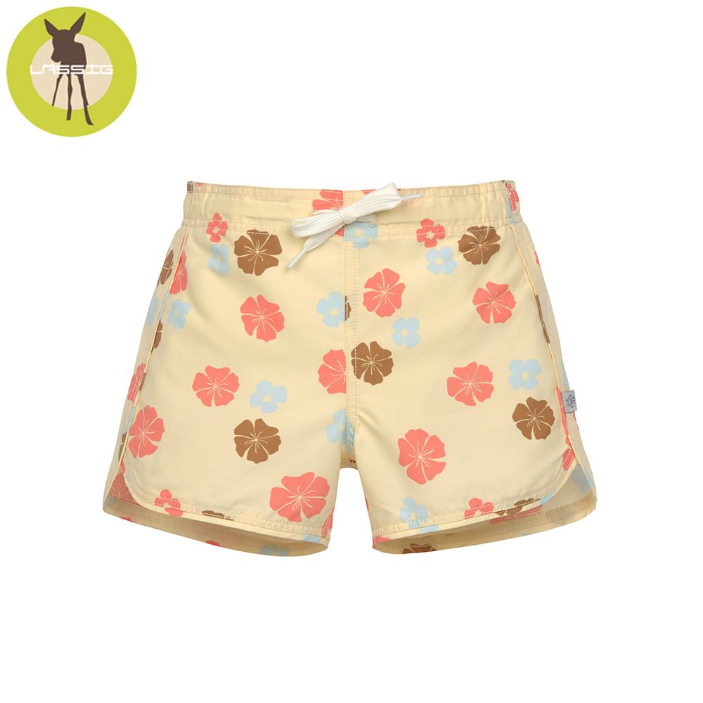 幼童抗UV海灘休閒短褲-扶桑花