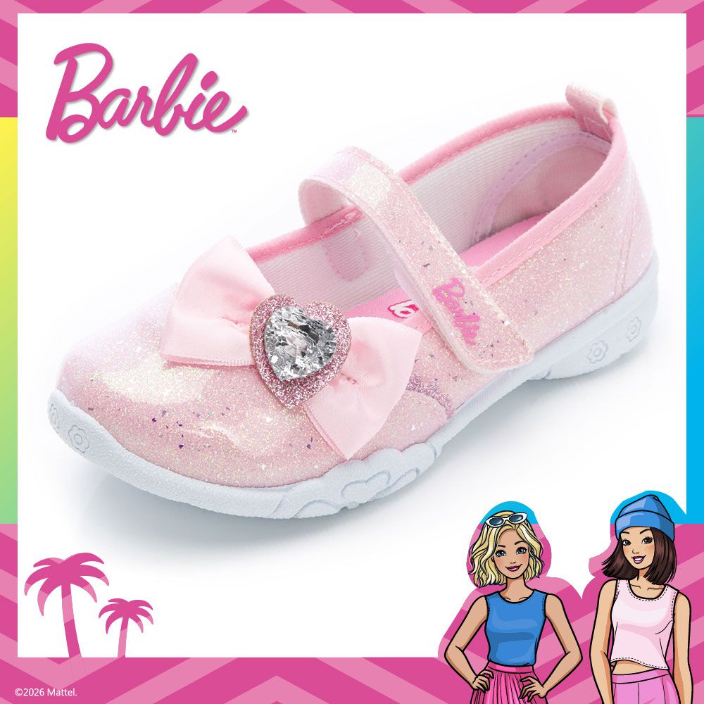 Barbie芭比 童鞋 公主休閒鞋 BAKP66303-粉紅-(中大童段)