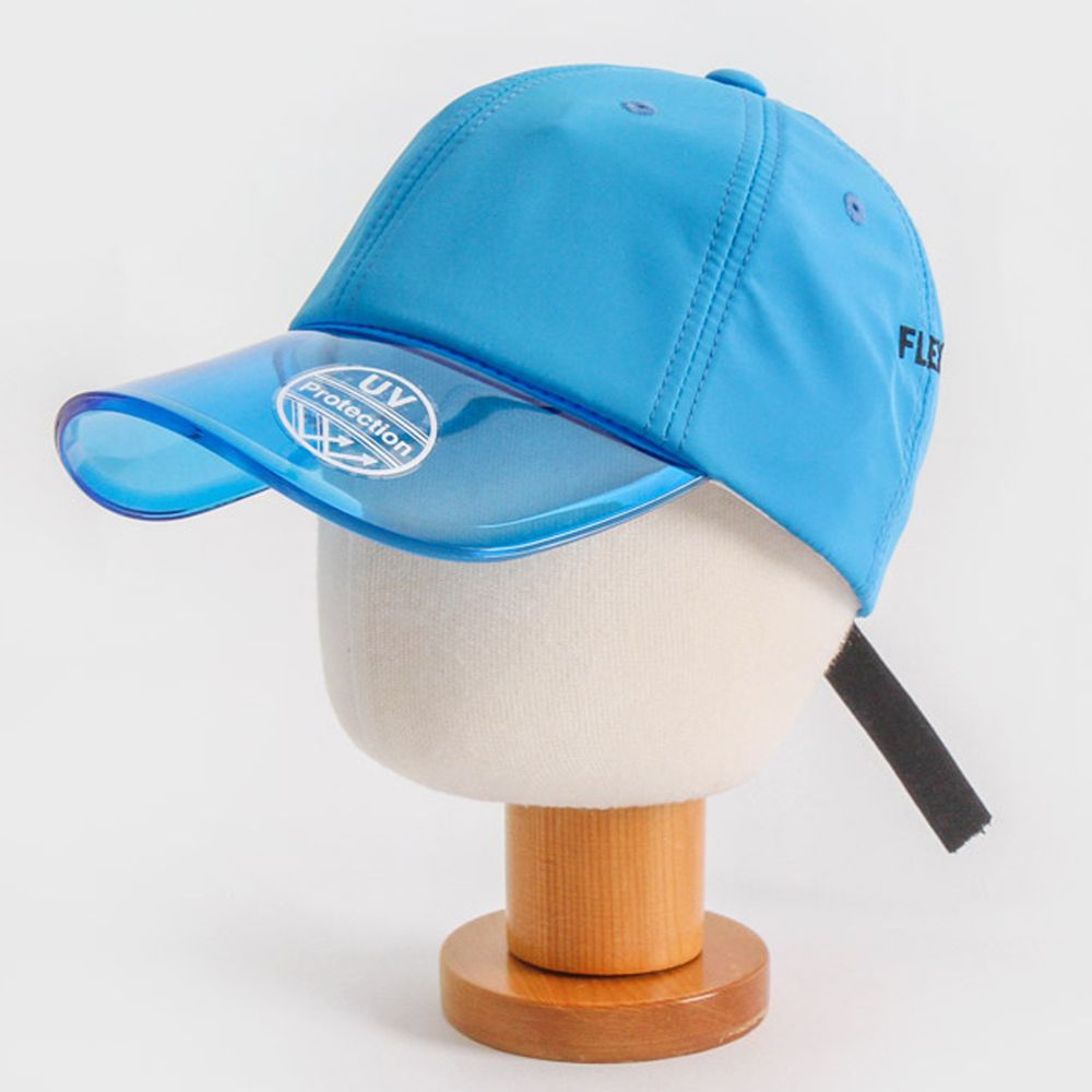 韓國 Babyblee - 抗UV遮陽板棒球帽-藍 (頭圍：50-54cm)