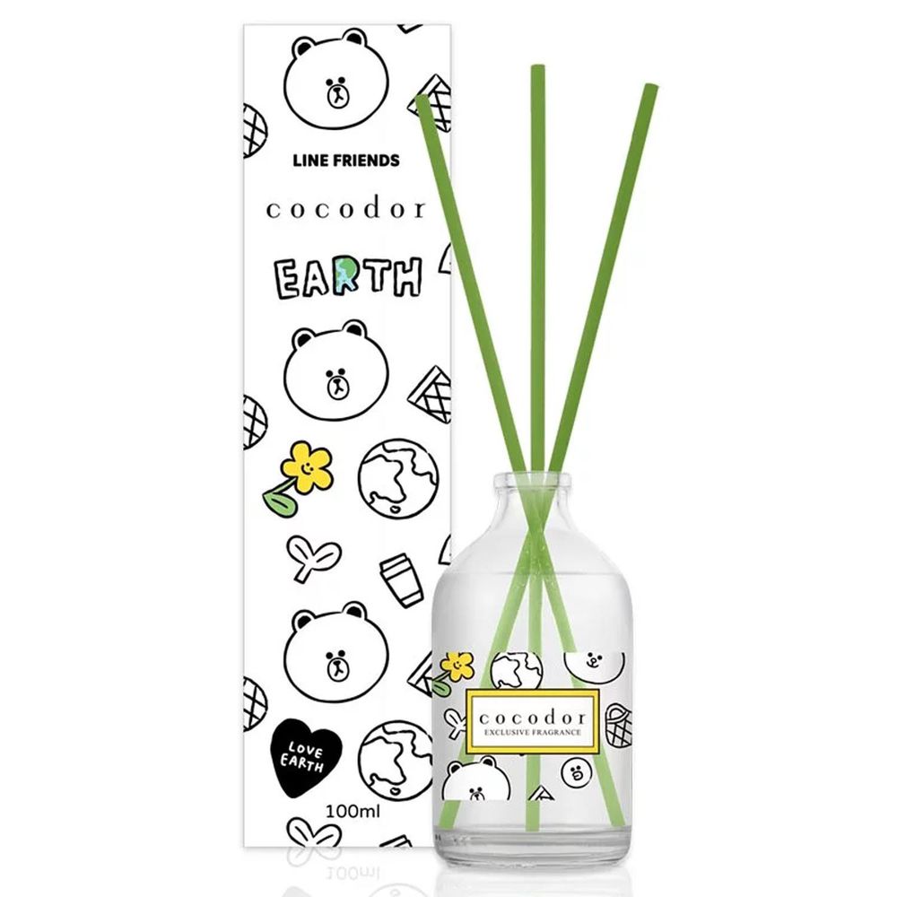 韓國 cocodor - LINE FRIENDS Green Day系列擴香瓶100ml-小森林