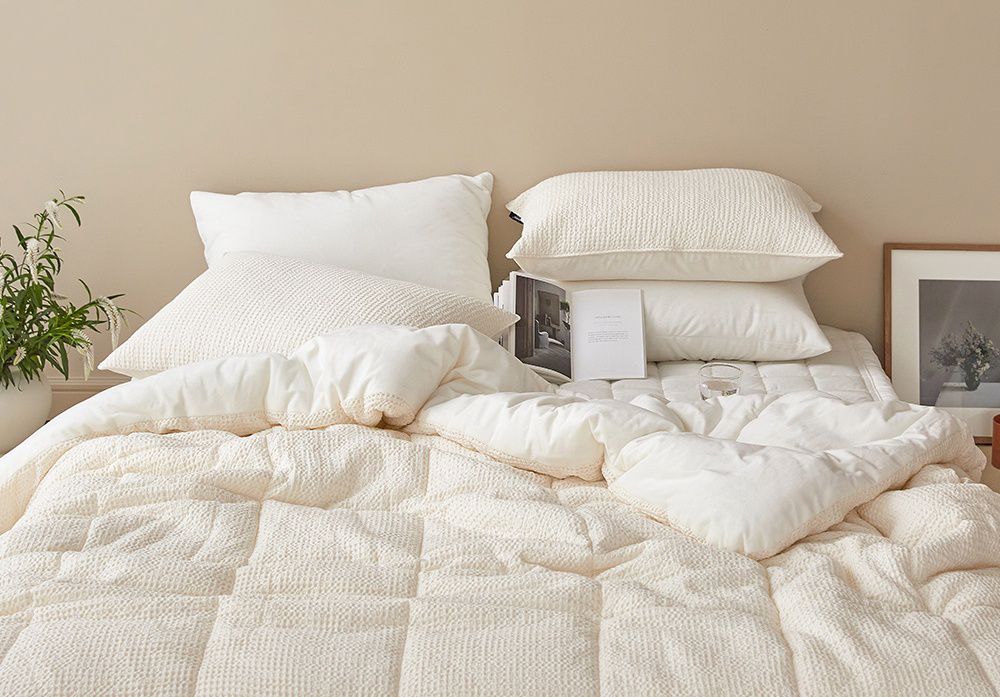 韓國 Maatila - 可水洗天絲莫代爾鬆餅棉被-優格