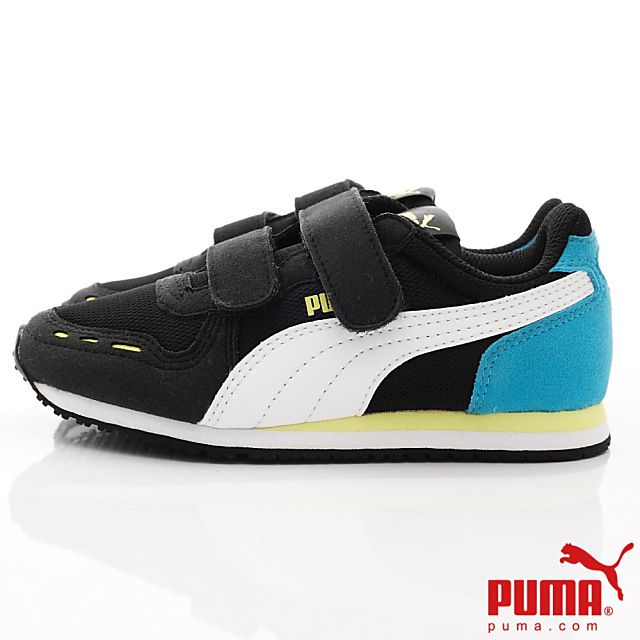 puma - 童鞋-雙絆帶運動鞋款(中小童段)-黑藍