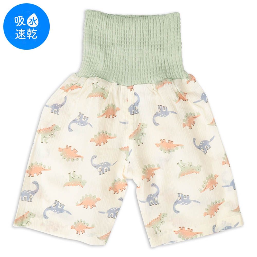 幼兒家居褲-附肚圍恐龍-綠色