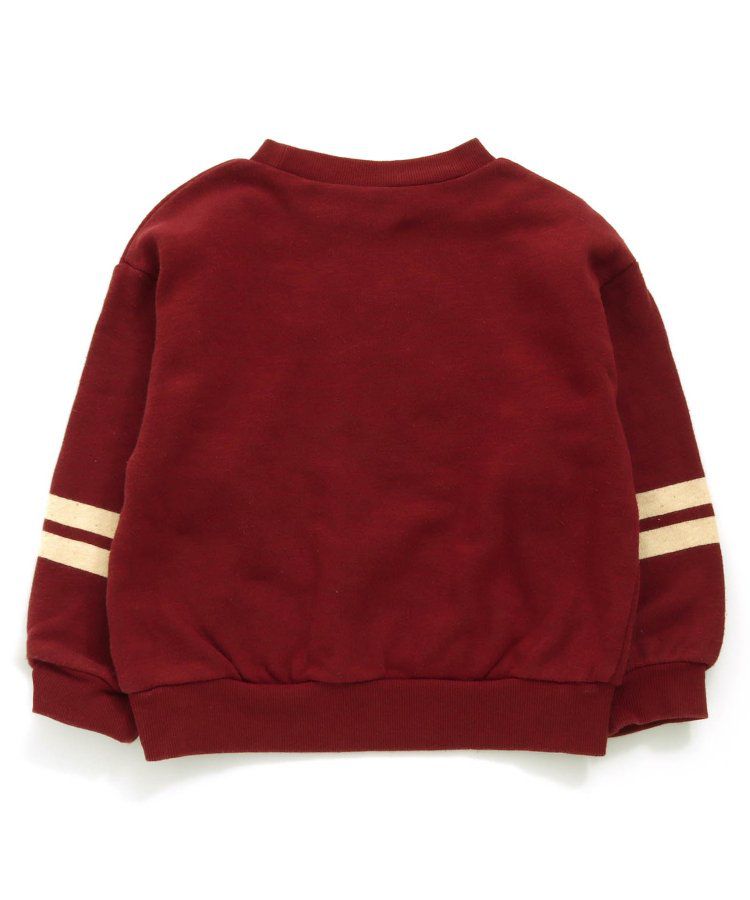 日本 apres les cours - 清爽學院風裏毛長袖運動衫-草綠