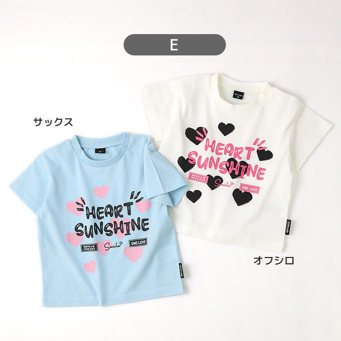 日本 ZOOLAND - 甜美女孩圓領短袖上衣-LOVE熊-象牙白