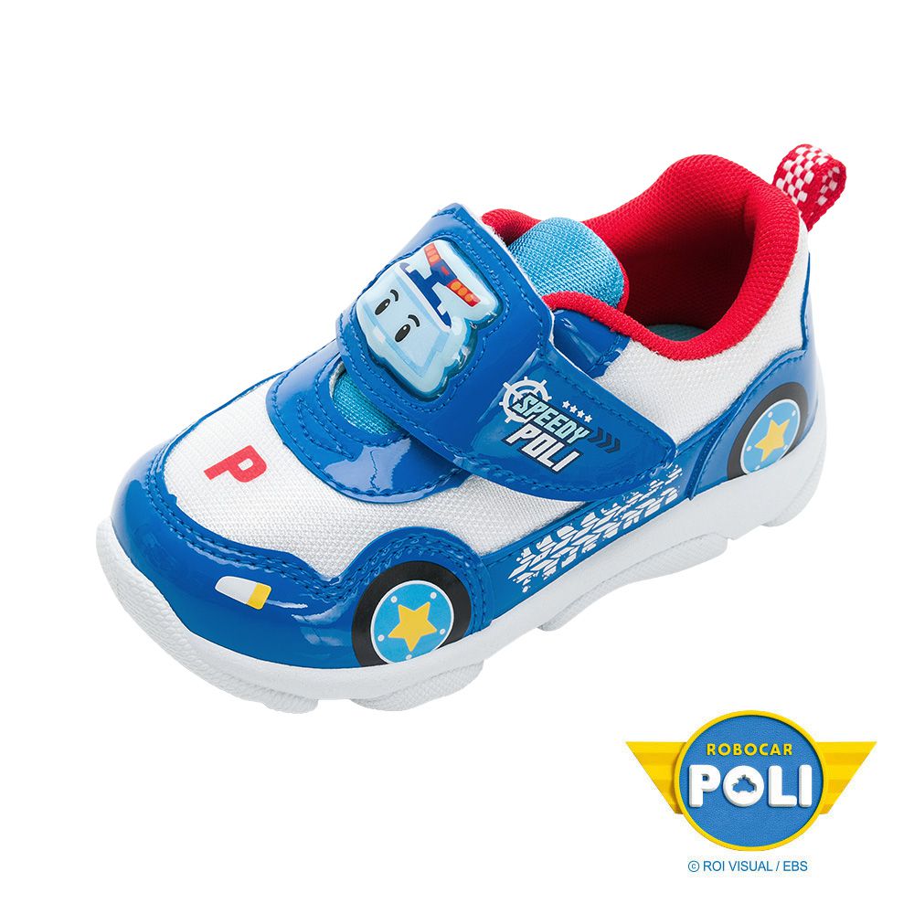 POLI 波力救援小英雄 - POLI 童鞋 電燈運動鞋 POKX46106-排汗透氣網布-藍-(小中童段)