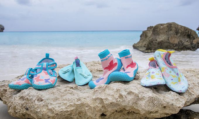 德國Playshoes - 抗UV水陸兩用沙灘懶人童鞋-蝴蝶