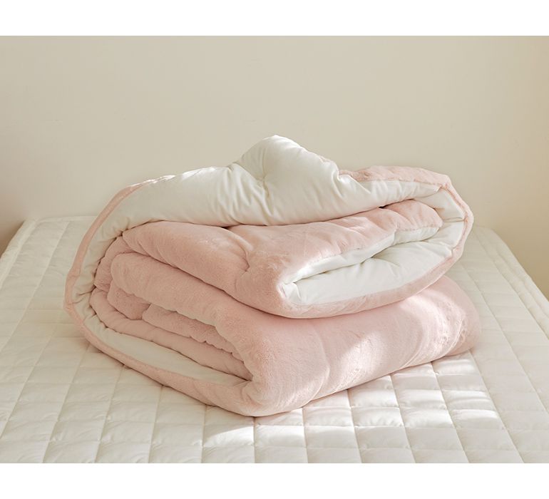 韓國 Maatila - 蓬鬆感高密度絨毛保暖棉被-草莓雪糕