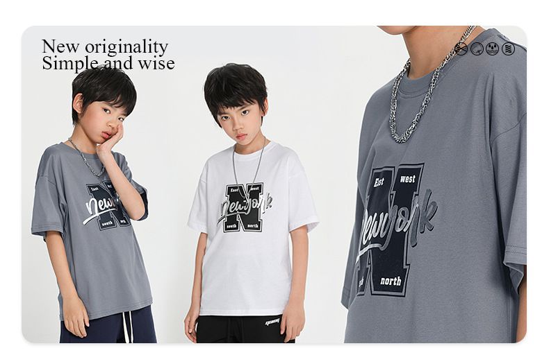 純棉基礎款短袖上衣-大N款-灰色