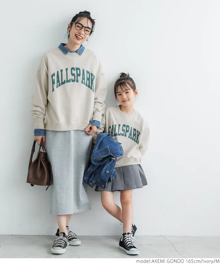 日本 COCA - 裏毛圓領百搭大學T-米杏