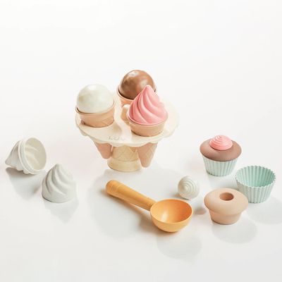 LUV - 質感生活 台灣 環保小麥稈玩具系列-幸福甜冰淇淋組16件組
