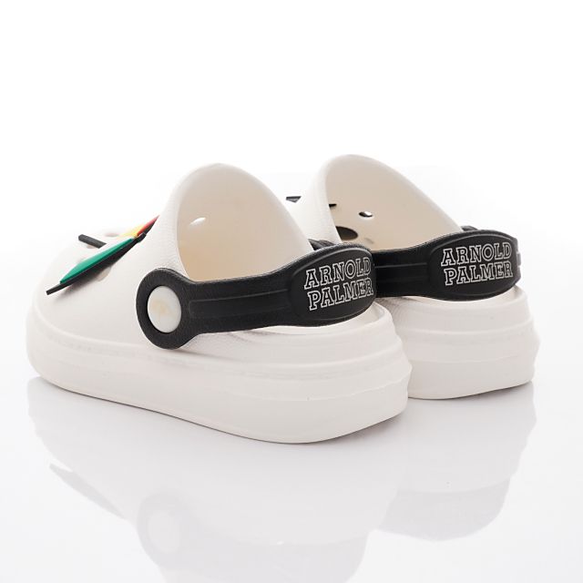 Arnold Palmer 雨傘牌 - 布希懶人拖鞋(小童段)-拖鞋款-白色