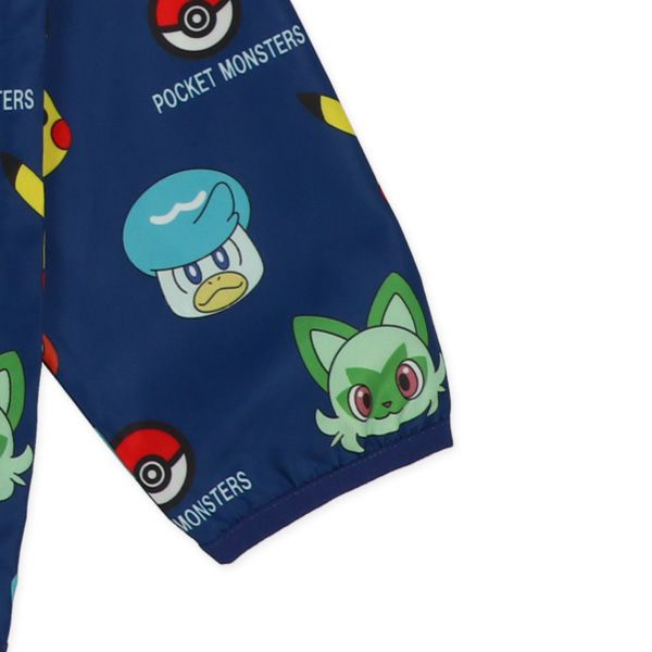 日本西松屋 - 寶可夢 印花防風薄外套-深藍