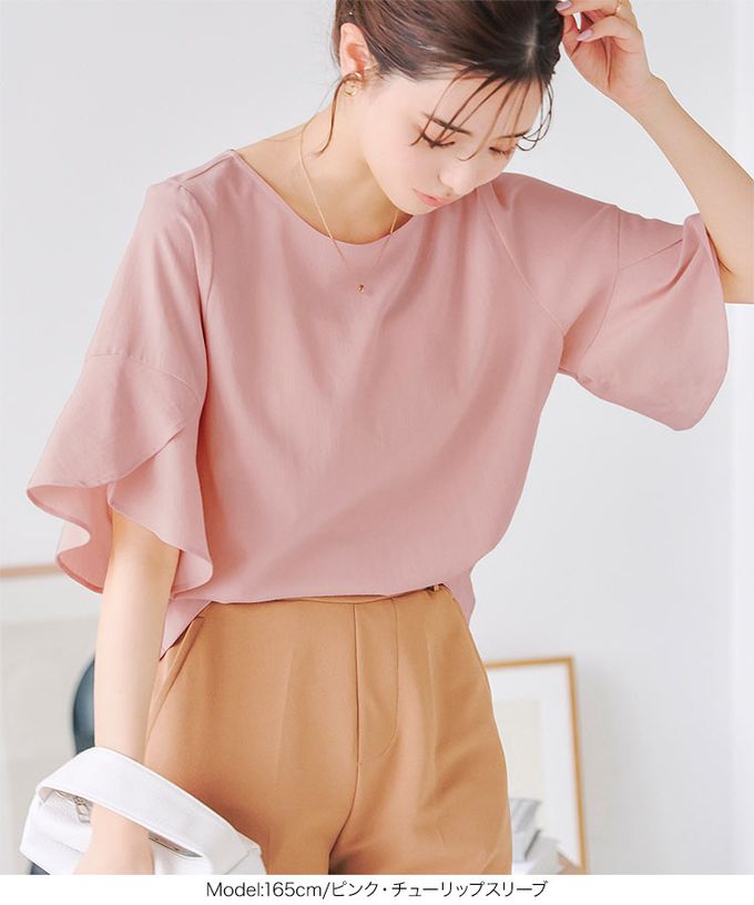 日本 Kobe Lettuce - 美型特色袖亞麻感上衣-黑 (大寬袖)