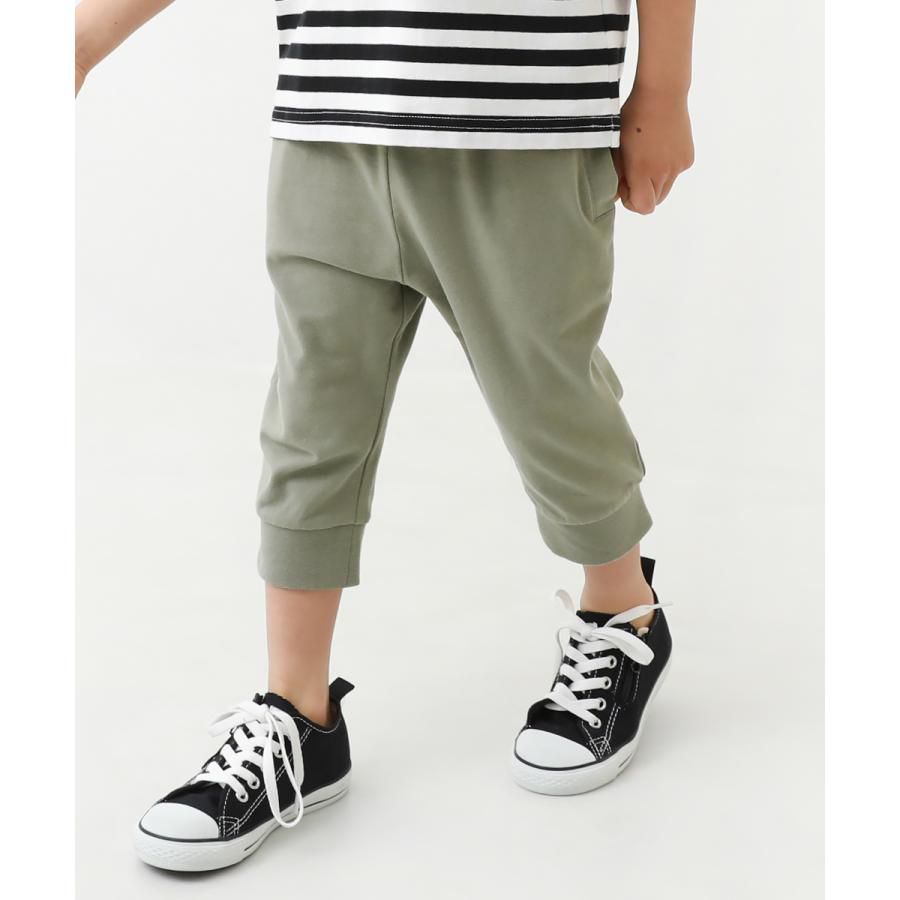 日本 devirock - 百搭舒適下擺束口七分褲-灰綠