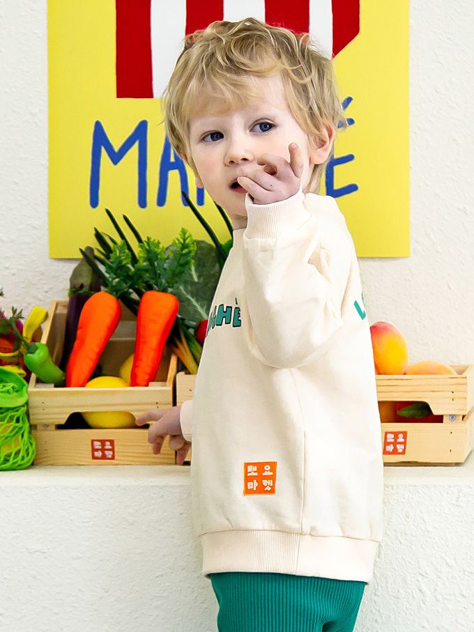 韓國 Pimpollo - 背後動物印花長袖上衣-紫