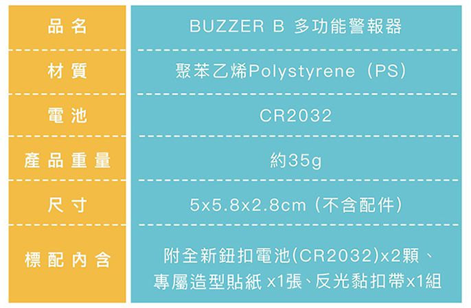 １２０高分貝爆音警示⚠【Buzzer B】可愛動物防身警報器