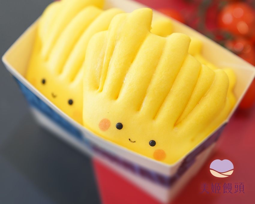 美姬饅頭 - 薯條叔叔鮮乳造型饅頭-6入-20g/顆