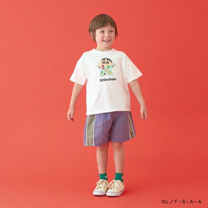 日本 b-ROOM - 聯名限定 短袖上衣-卡通人物阿呆-白