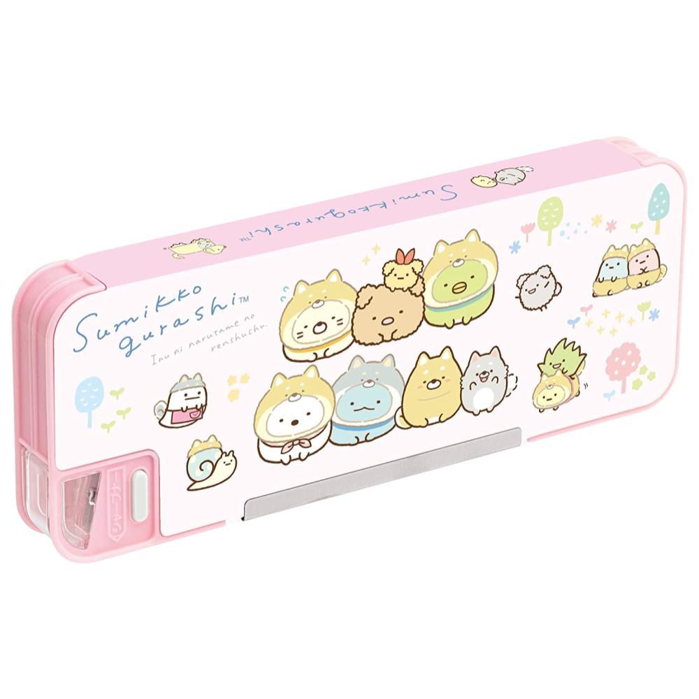 日本 SAN-X - 角落生物 Sumikko Gurashi 多功能筆盒(粉色)