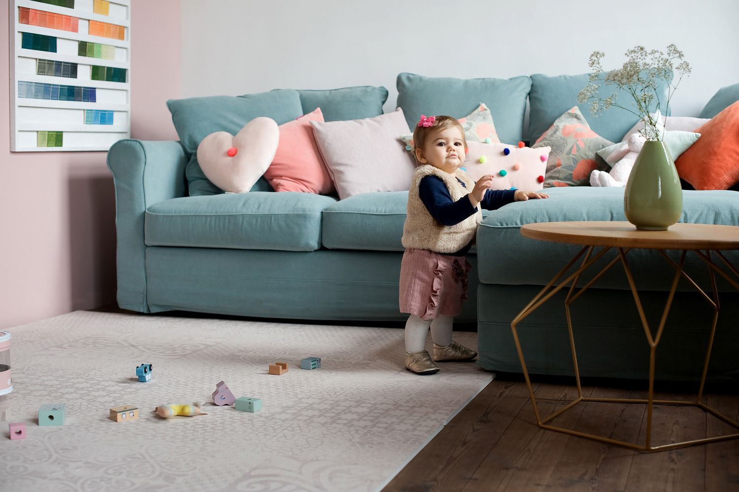 德國 toddlekind - 波斯風系列遊戲地墊-流砂棕-一組6片