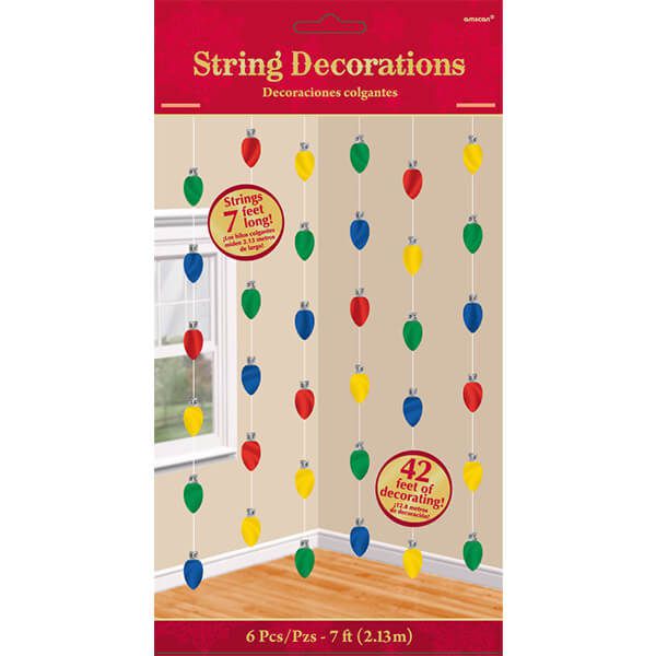 派對城 SuperParty - 裝飾串門簾6入-聖誕燈