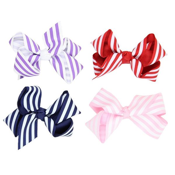 美國 juDanzy - 髮夾四入組-亮眼條紋 (單一尺寸)