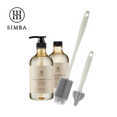Simba 小獅王辛巴 - 奶垢秒除！深入瓶底潔淨完勝組-小石