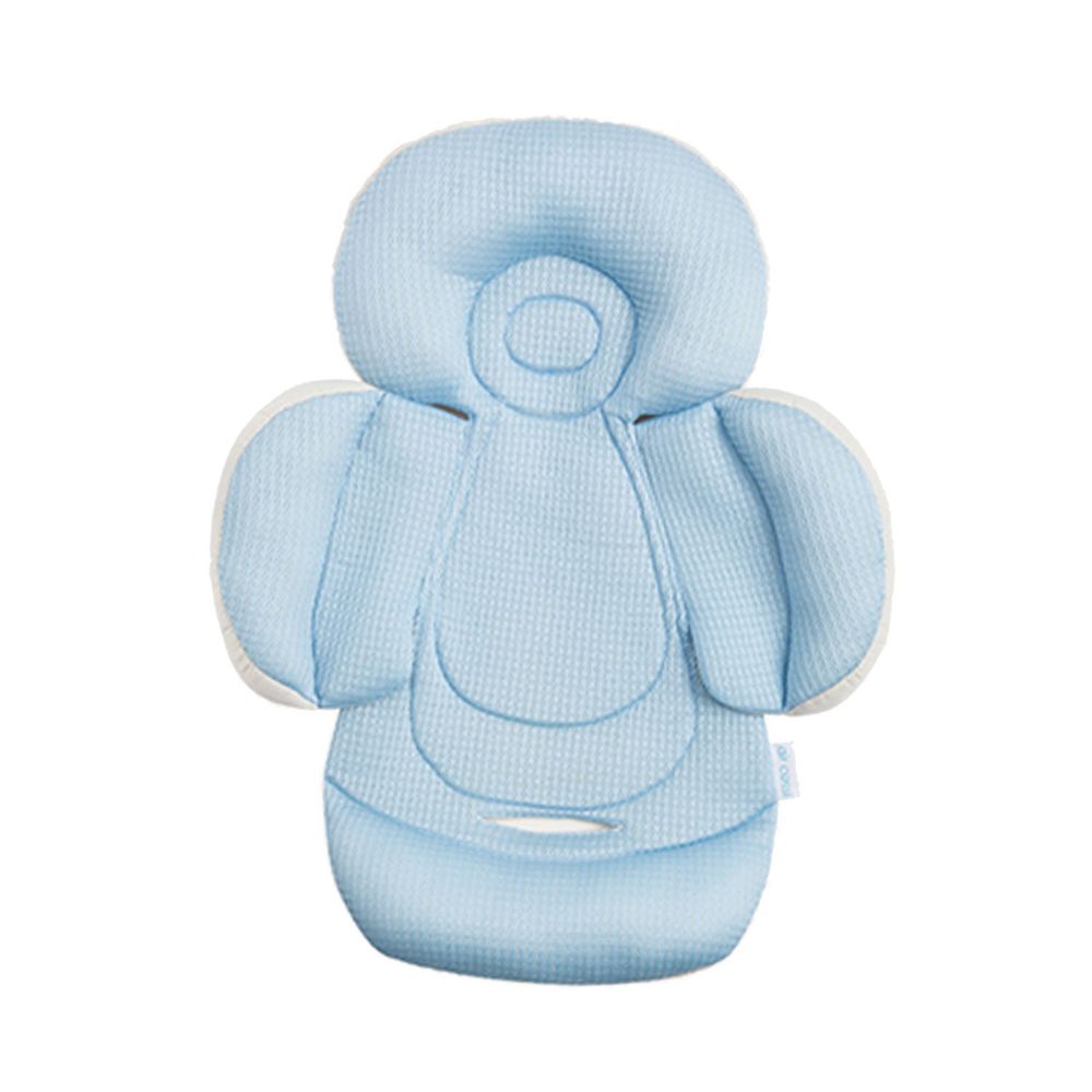 air cossi - 超透氣抗菌天絲坐墊-新生兒全身包覆款0-4m-輕柔藍 (59.5x32.5cm)