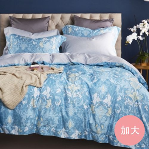吸濕排汗天絲-皇后品格-加大床包枕套組(含床包*1+枕套*2)