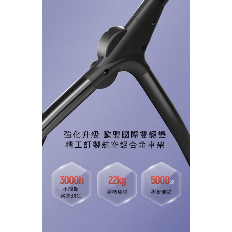 美國卡普奇Capucci - Lite雙向秒收輕便推車-水晶藍-(贈雨罩＋杯架)